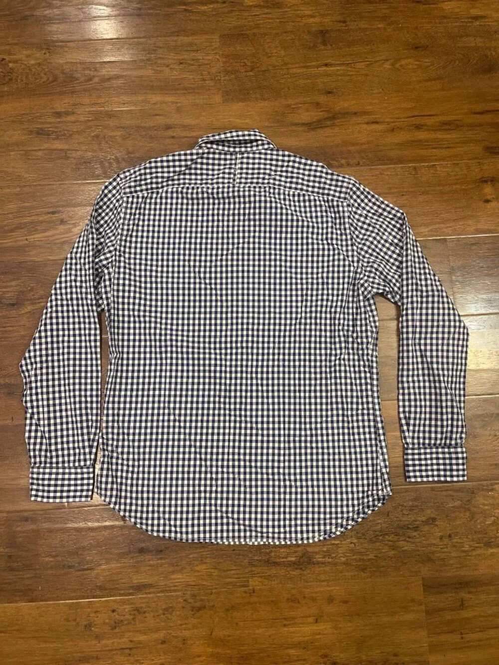 Banana Republic Custom 078 Wash Shirt Grant Fit Blue Sz Large